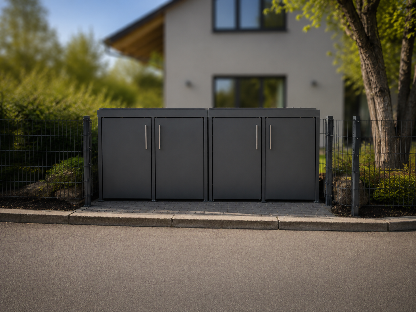 Müllboxen aus Metall